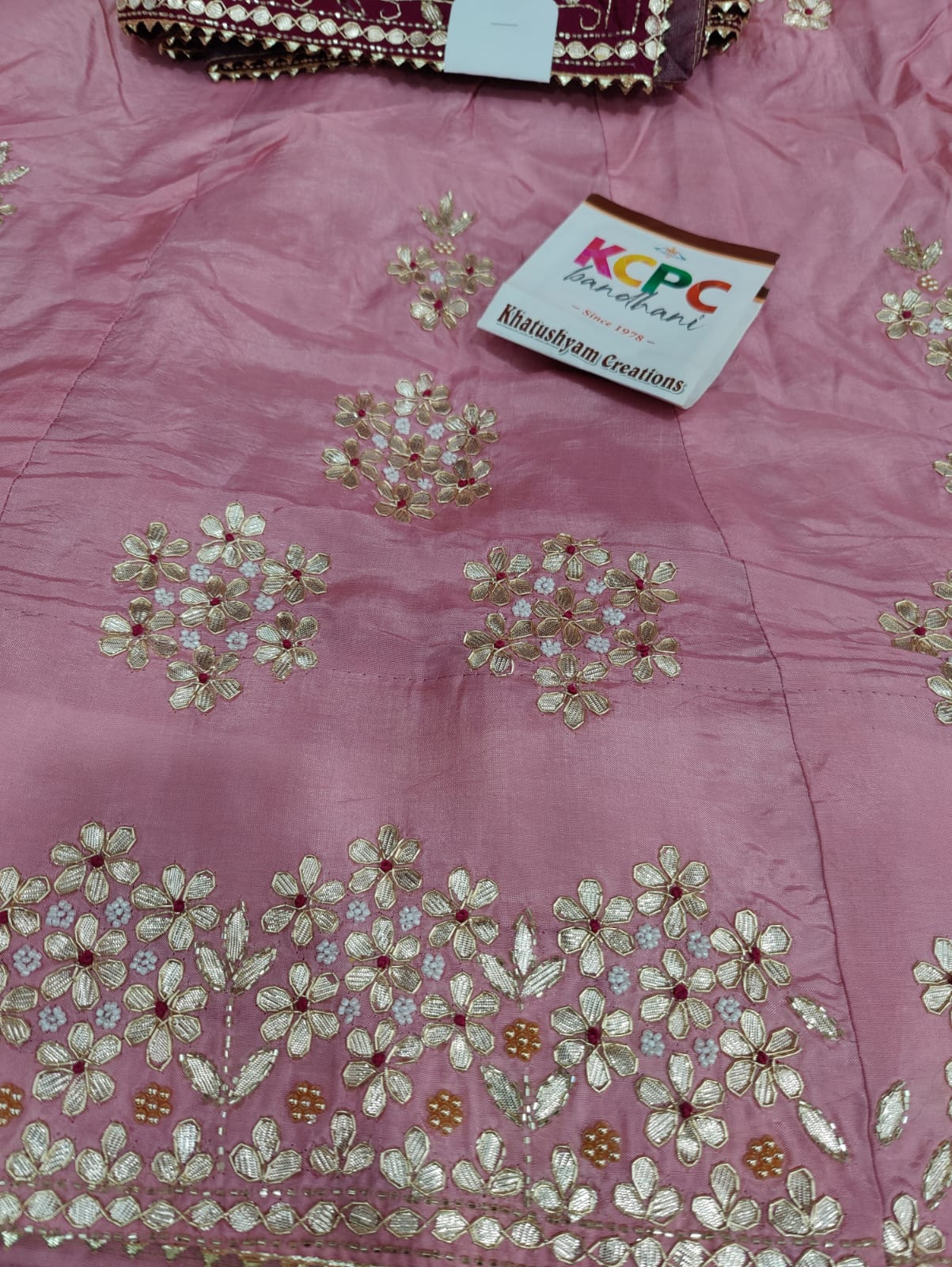 Pure Upada Gotapatti And Zardoji Handwork Lehenga Chunni Set Bit