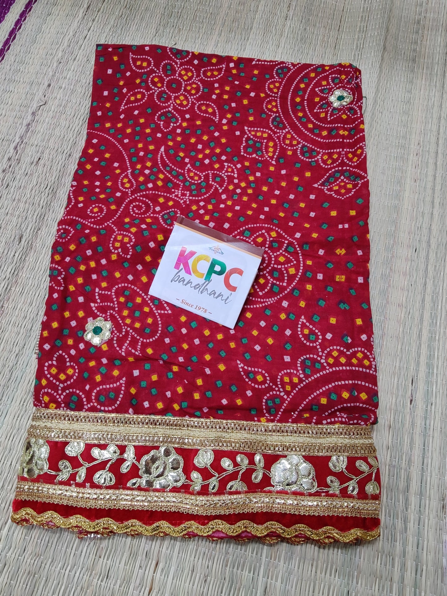 Traditional Chunri Pure Cotton Marwadi Dupatta For Pooja Wedding Purpose