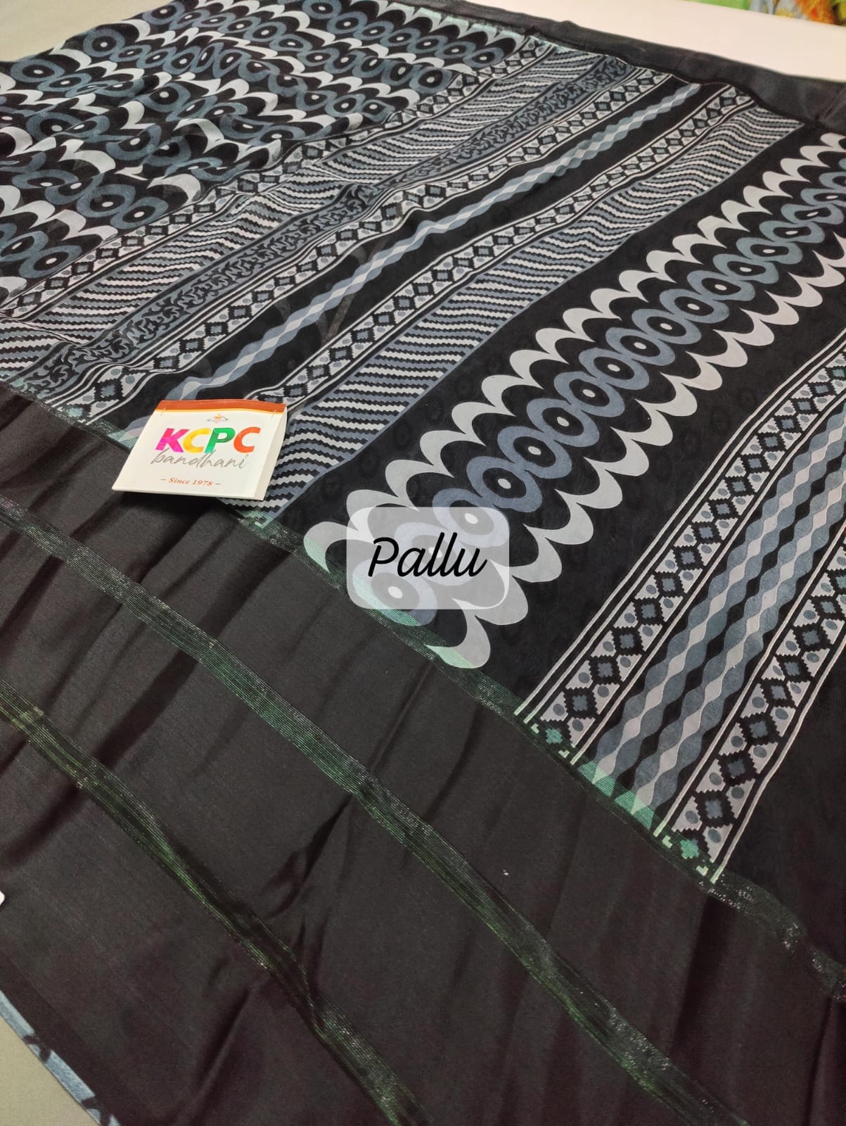 New Satin patta printed Vishal Catalogue Saree with blouse