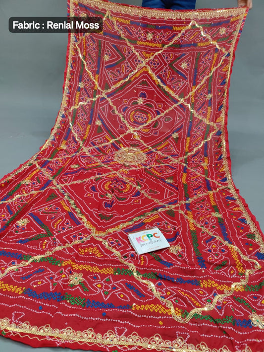Pure Georgette Rajasthani Chunri Dupattas,DR, KC