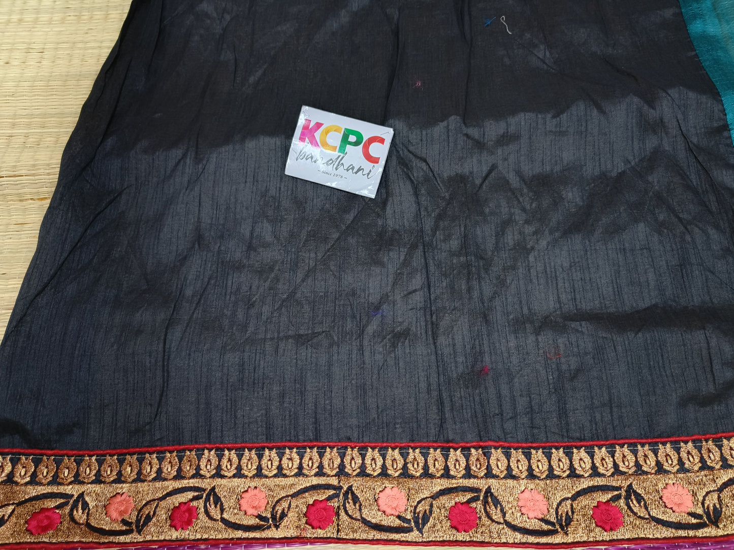 Latest collection pure silk with heavy embordiery work saree