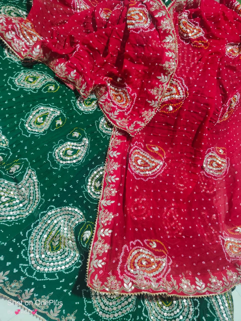 Pure Ojariya Chinon Raibandhej Zero Gotapatti Original Jaipuri Work Lehenga Set Nr Satis Lehenga