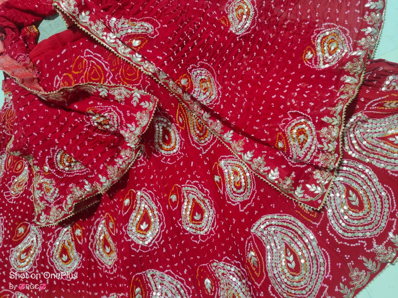 Pure Ojariya Chinon Raibandhej Zero Gotapatti Original Jaipuri Work Lehenga Set Nr Satis Lehenga