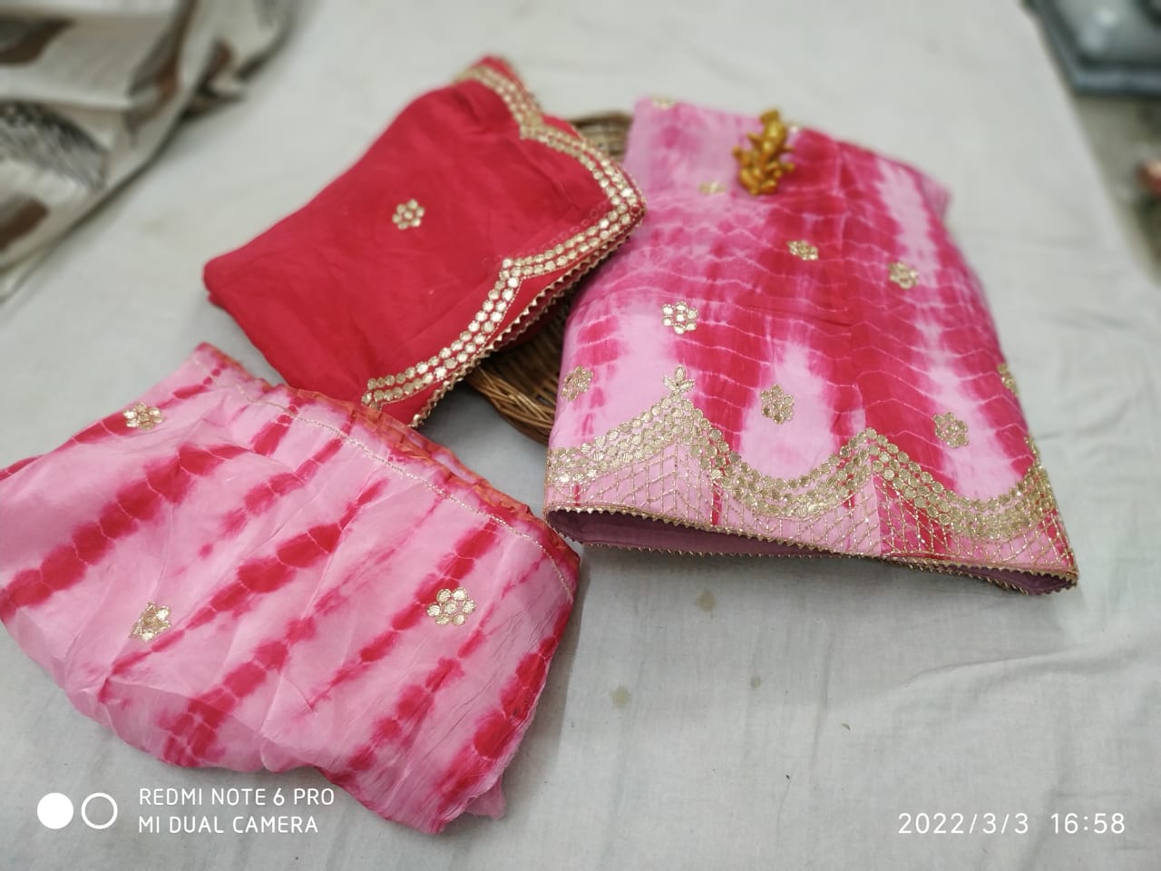 New Marble Design Pure Uppda Silk Cutdana Handwork Langha & Chinon Duptta Nr Kml Lehenga