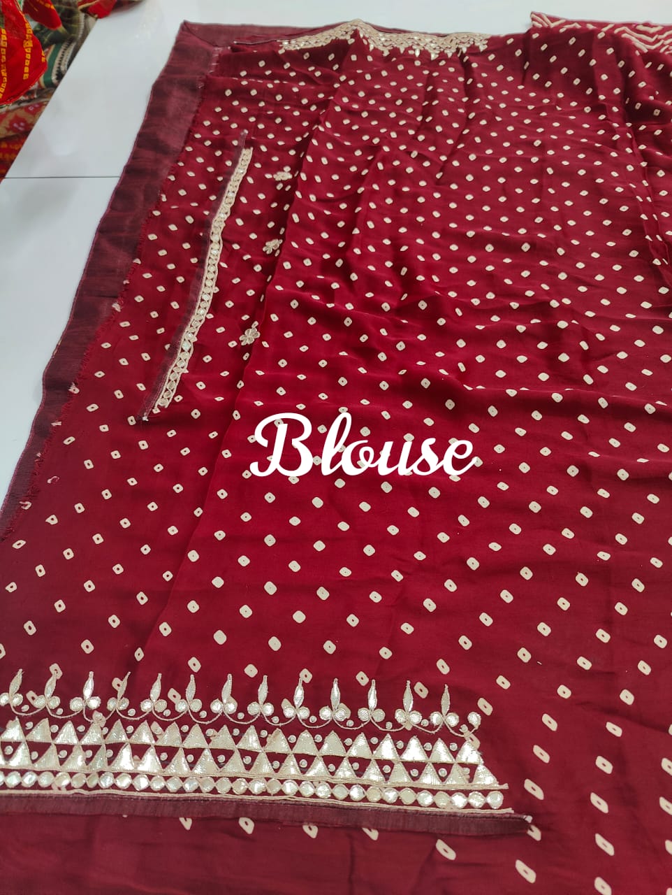 Original Gotapatti Work Saree KCPC