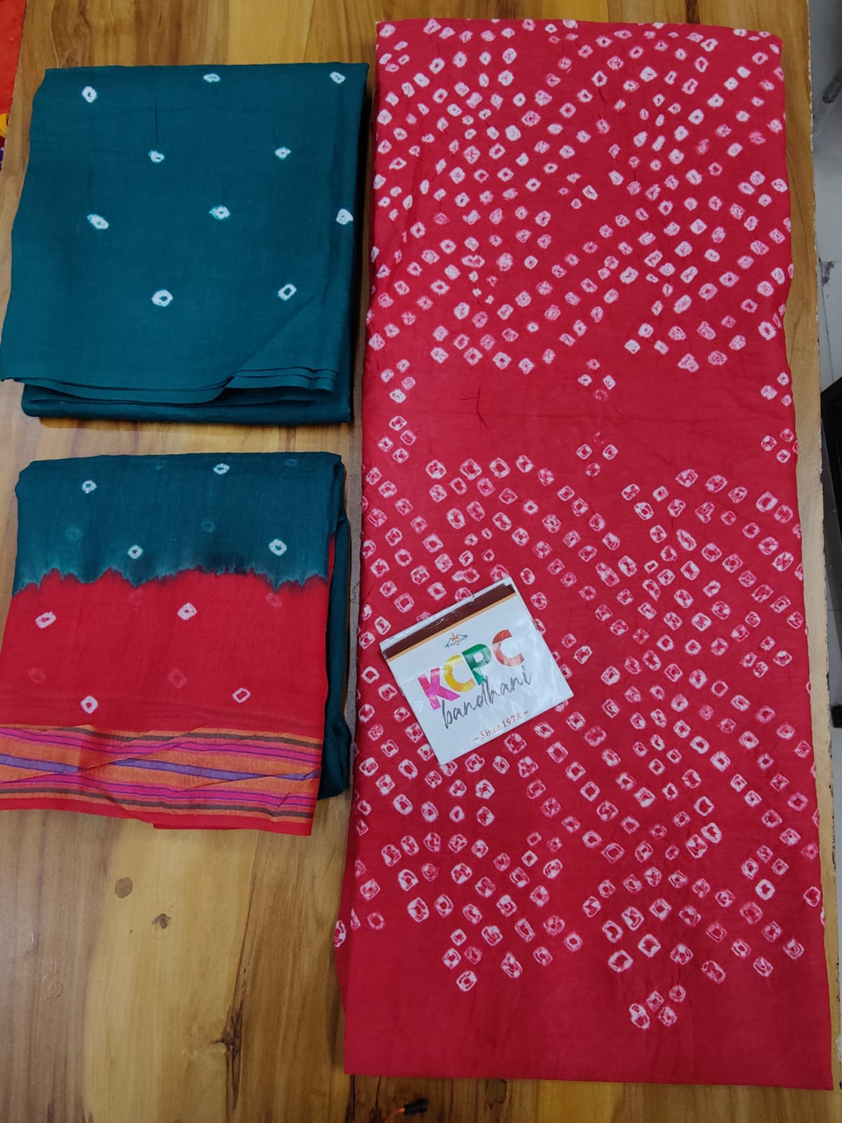 New arrival cotton silk bandhani salwar suit