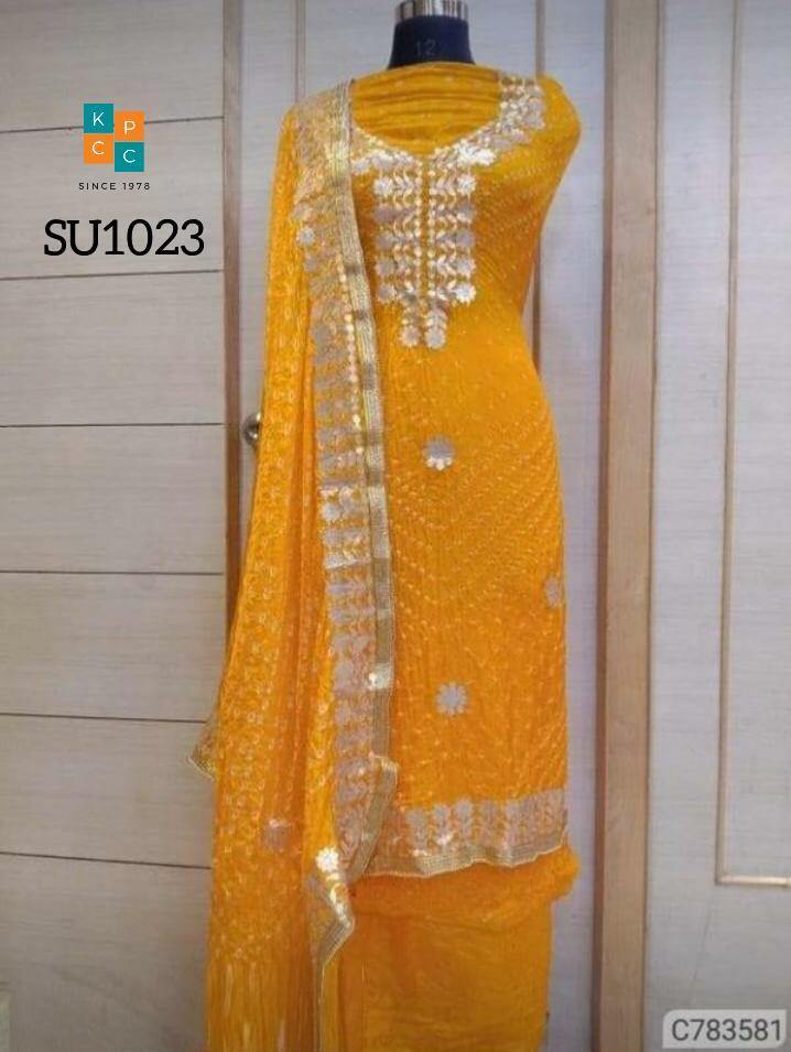 Bandhani Silk Gotapatti Suit ❤️* - KcPc Bandhani