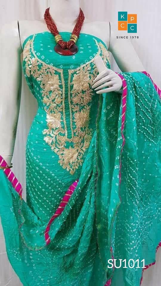 Bandhani Silk Gotapatti Suit ❤️* - KcPc Bandhani