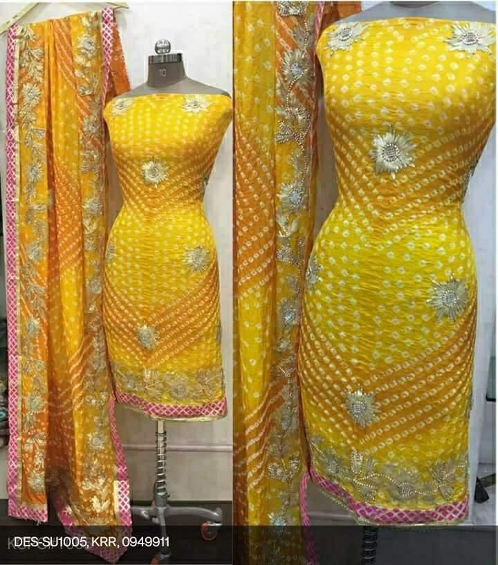Bandhani Silk Gotapatti Suit ❤️ - KcPc Bandhani