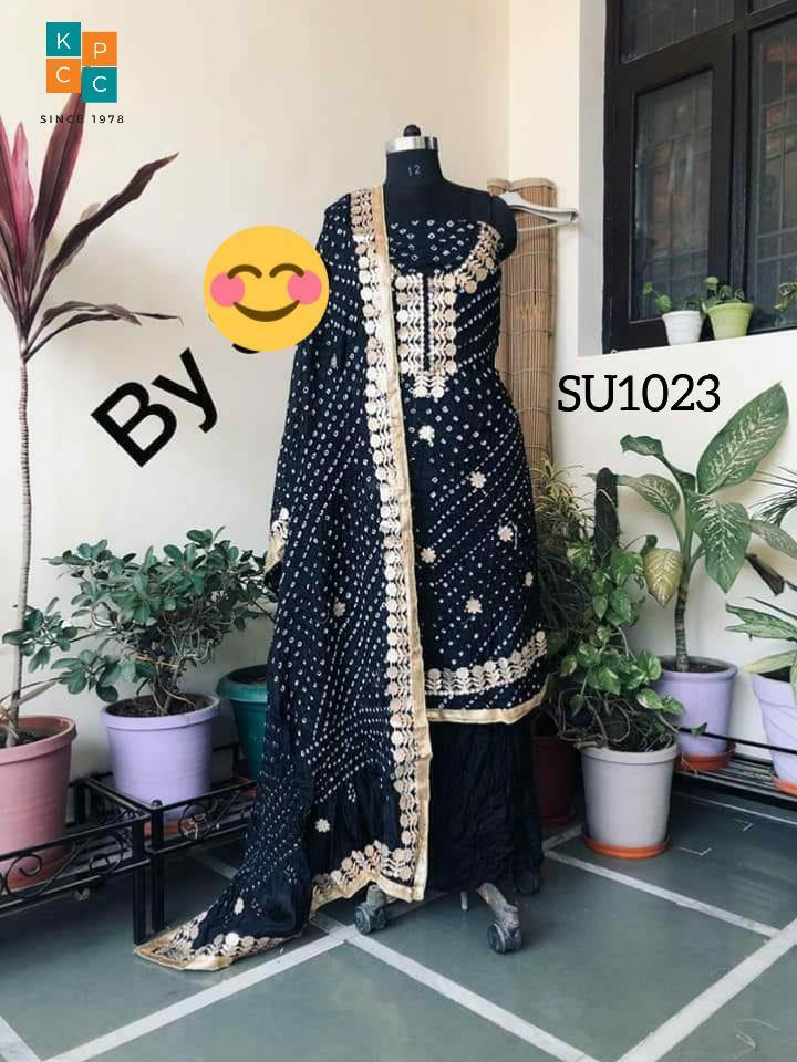 Bandhani Silk Gotapatti Suit ❤️* - KcPc Bandhani