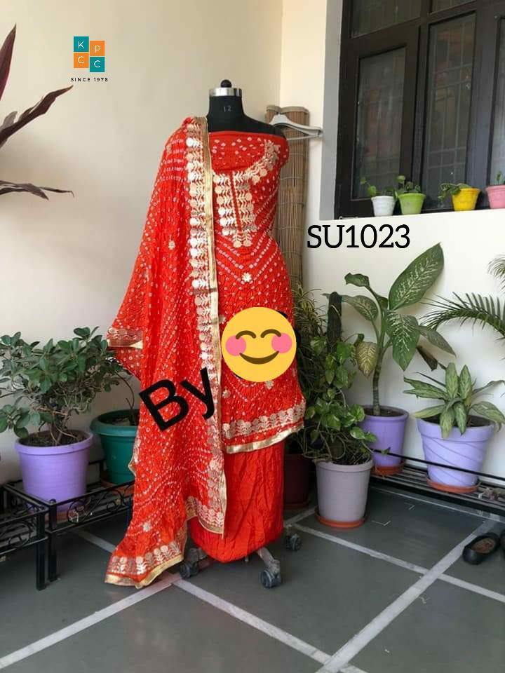 Bandhani Silk Gotapatti Suit ❤️* - KcPc Bandhani