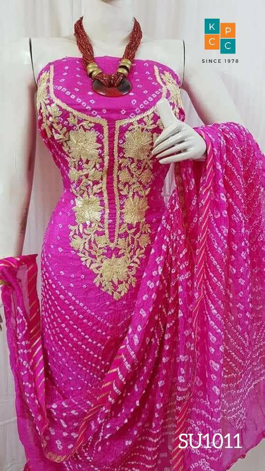 Bandhani Silk Gotapatti Suit ❤️* - KcPc Bandhani
