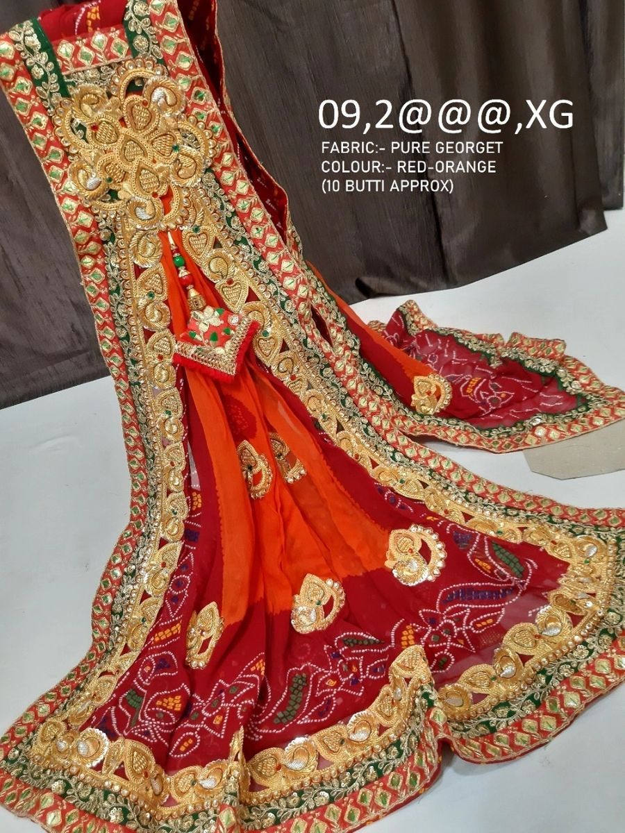 Designer Pure Georgat Belbutti Odhna - KcPc Bandhani