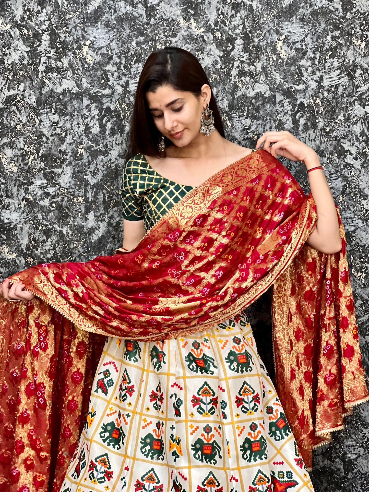 Priyazgallery designer patola silk lehenga