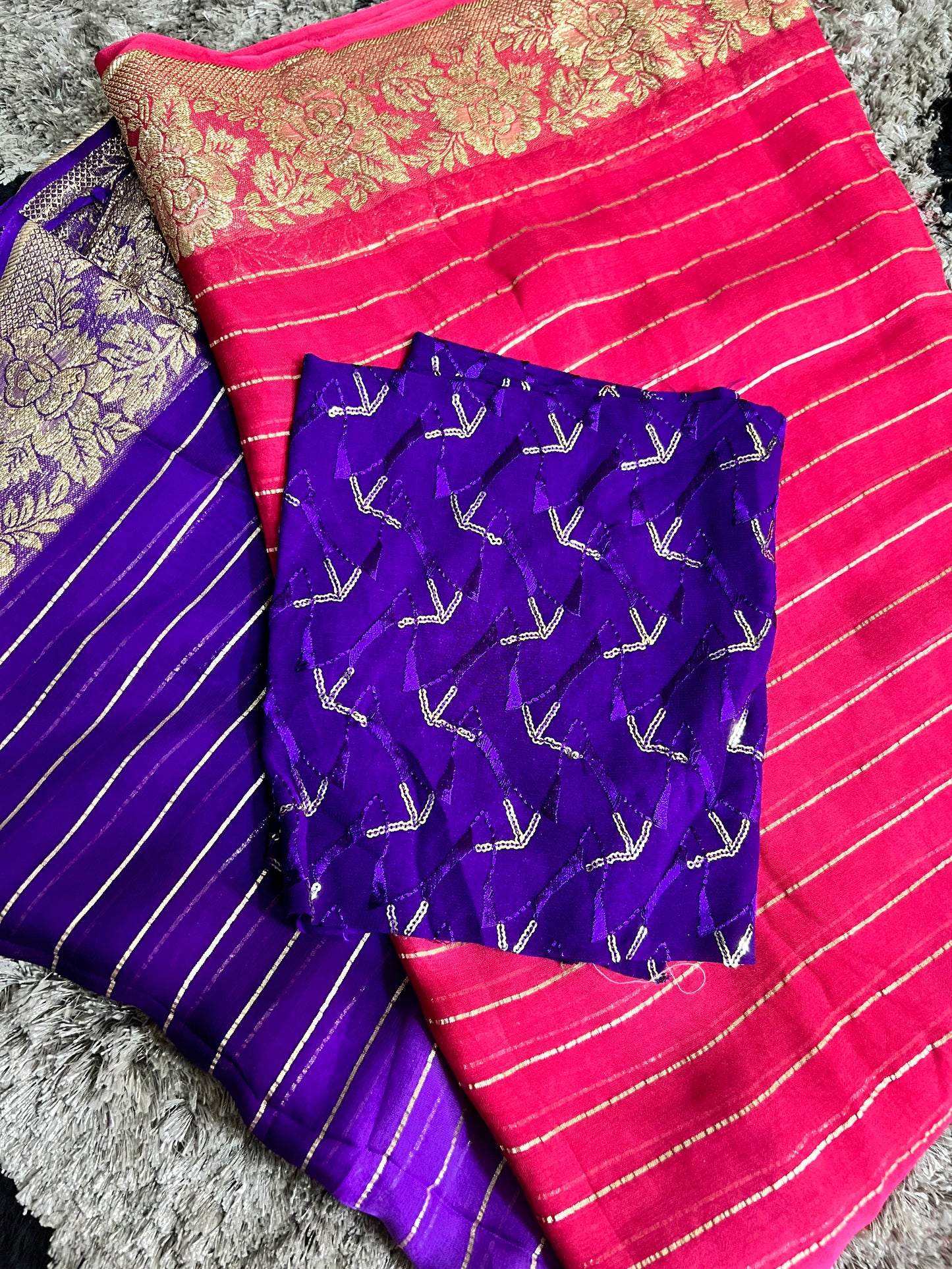 Pure georgette saree