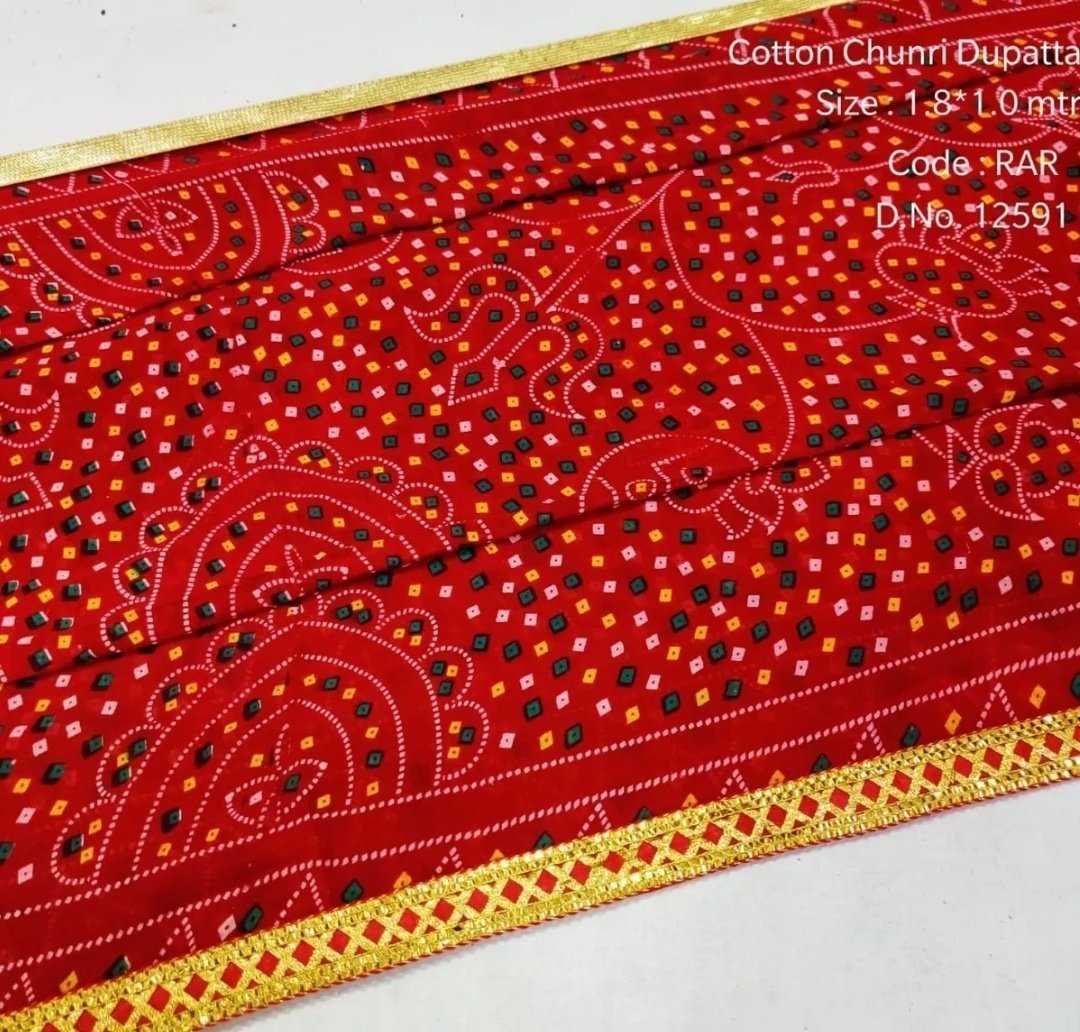 new Beautiful Cotton Open Chunri - KcPc Bandhani