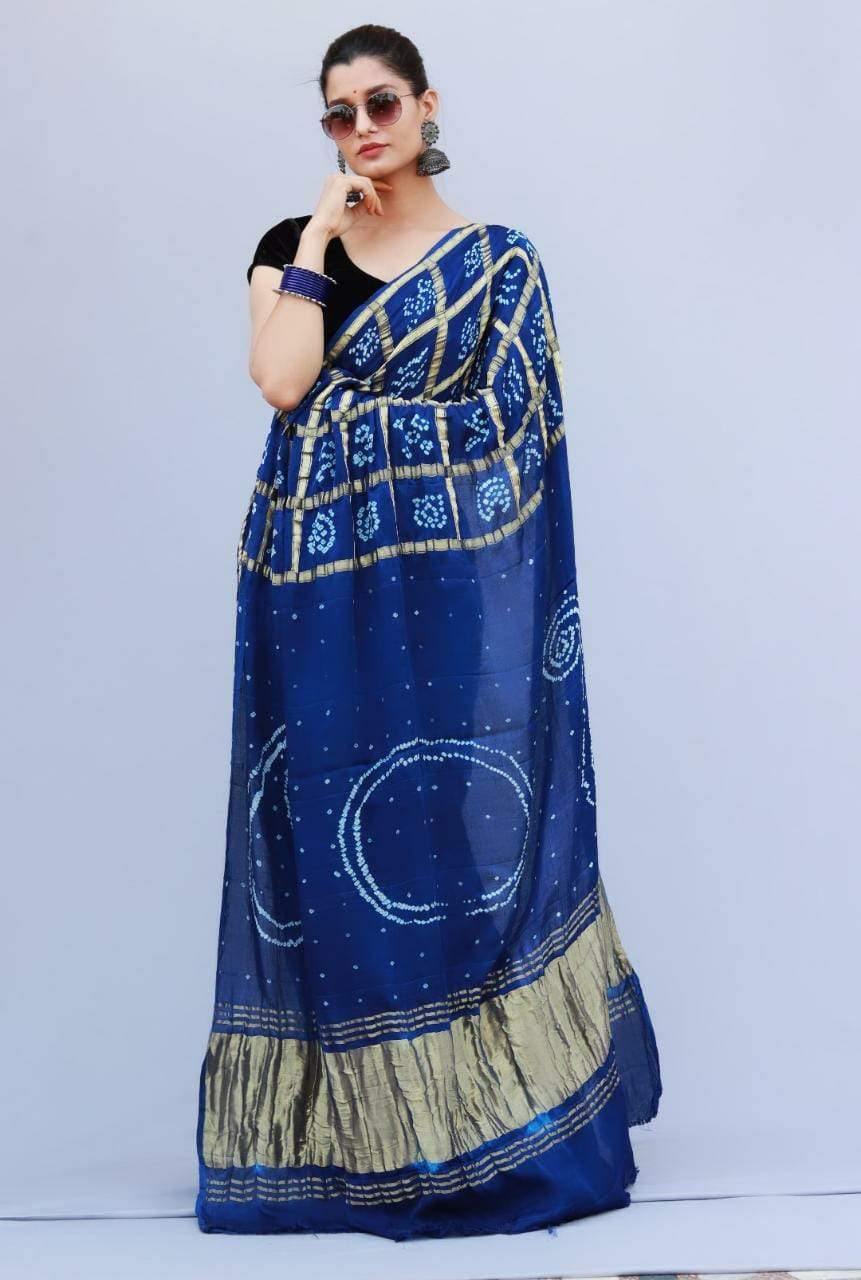 Pure Gazi Silk Gharchola Sarees* - KcPc Bandhani