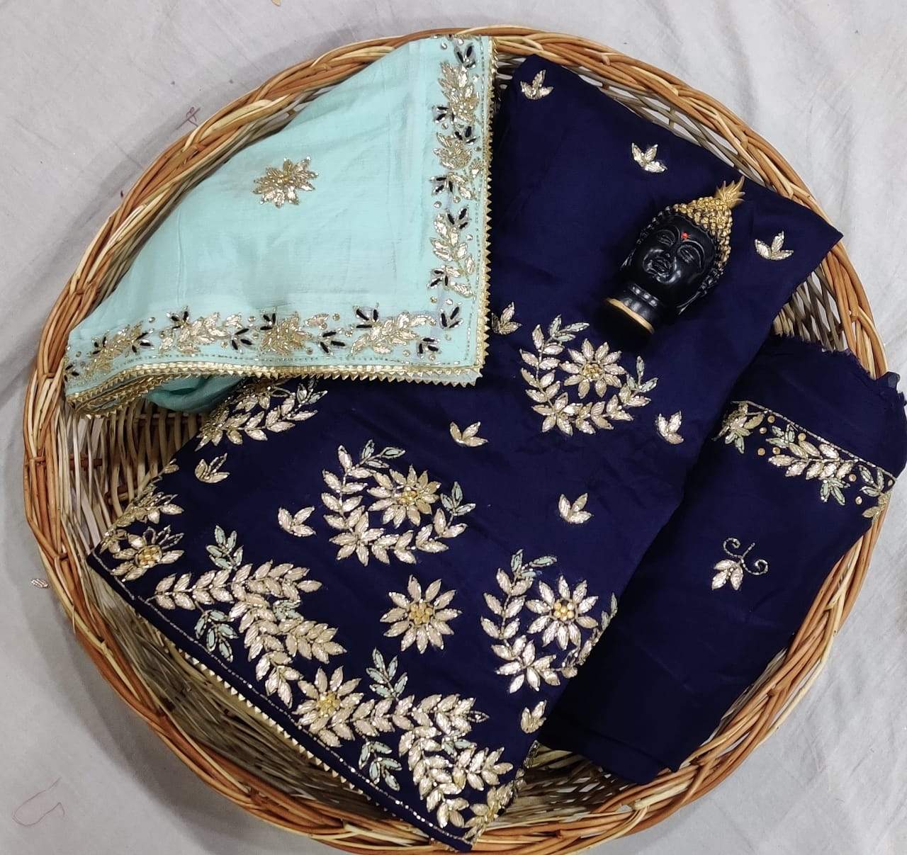 pure upada silk lehnga - KcPc Bandhani
