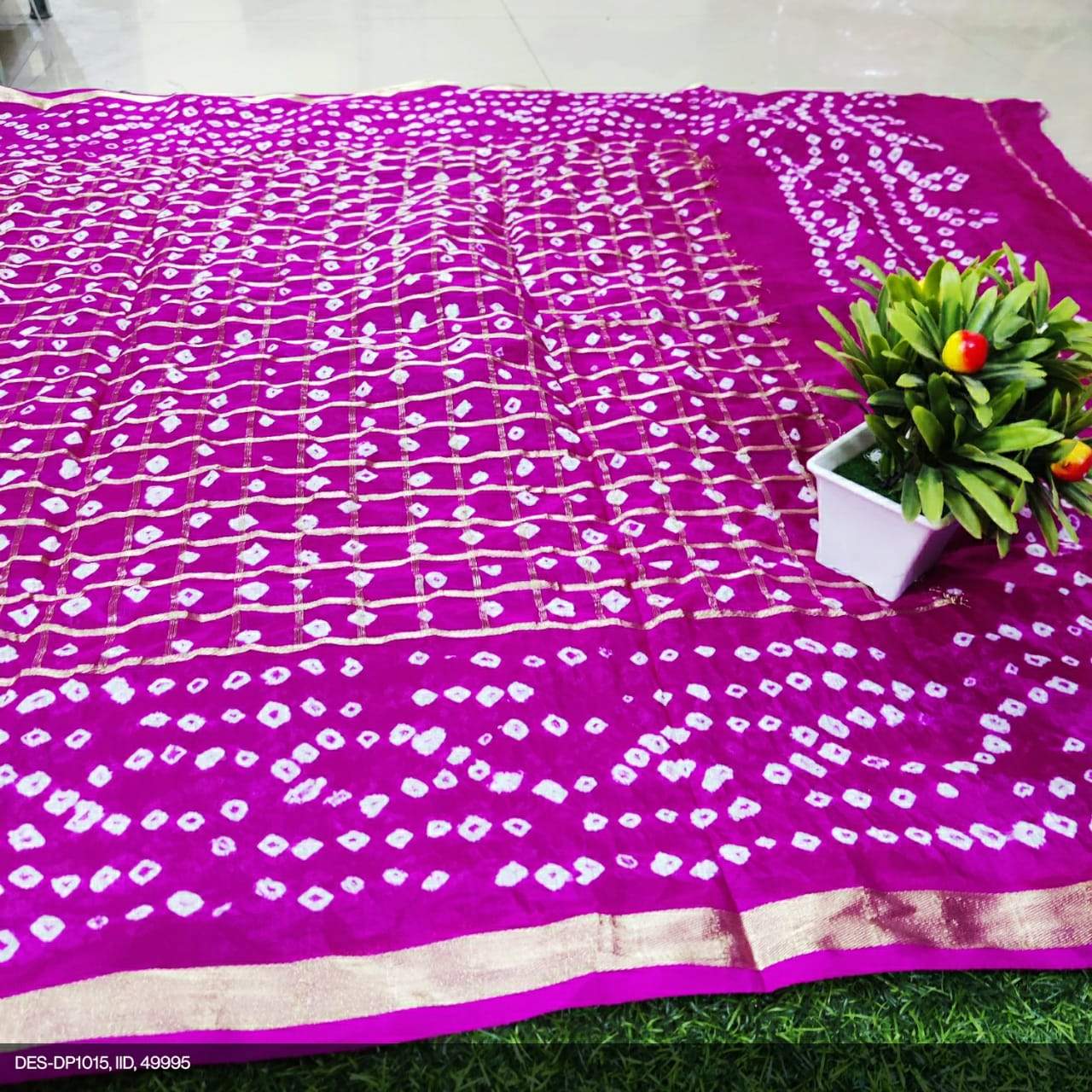 Real Bandhani Silk Gharchola Dupattas* - KcPc Bandhani