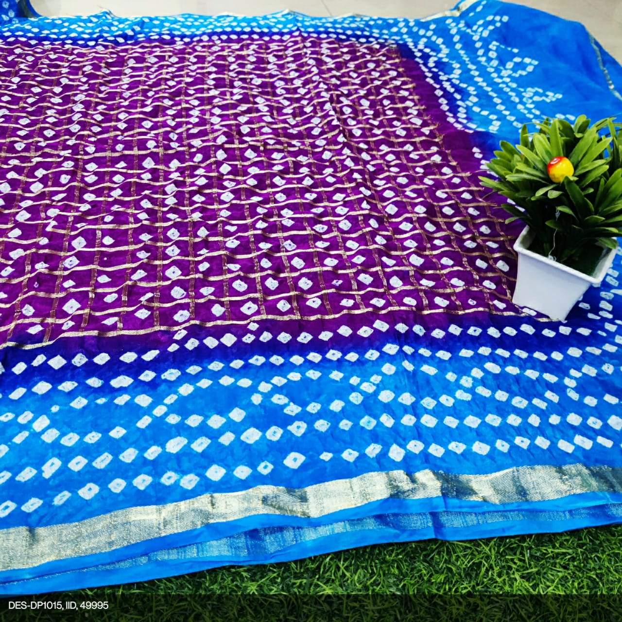 Real Bandhani Silk Gharchola Dupattas* - KcPc Bandhani