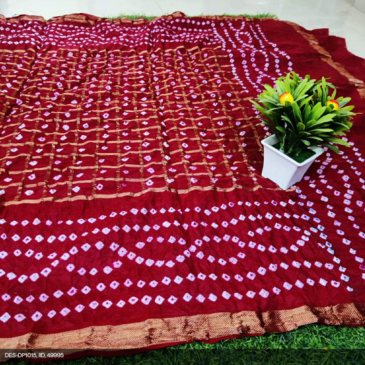 Real Bandhani Silk Gharchola Dupattas* - KcPc Bandhani