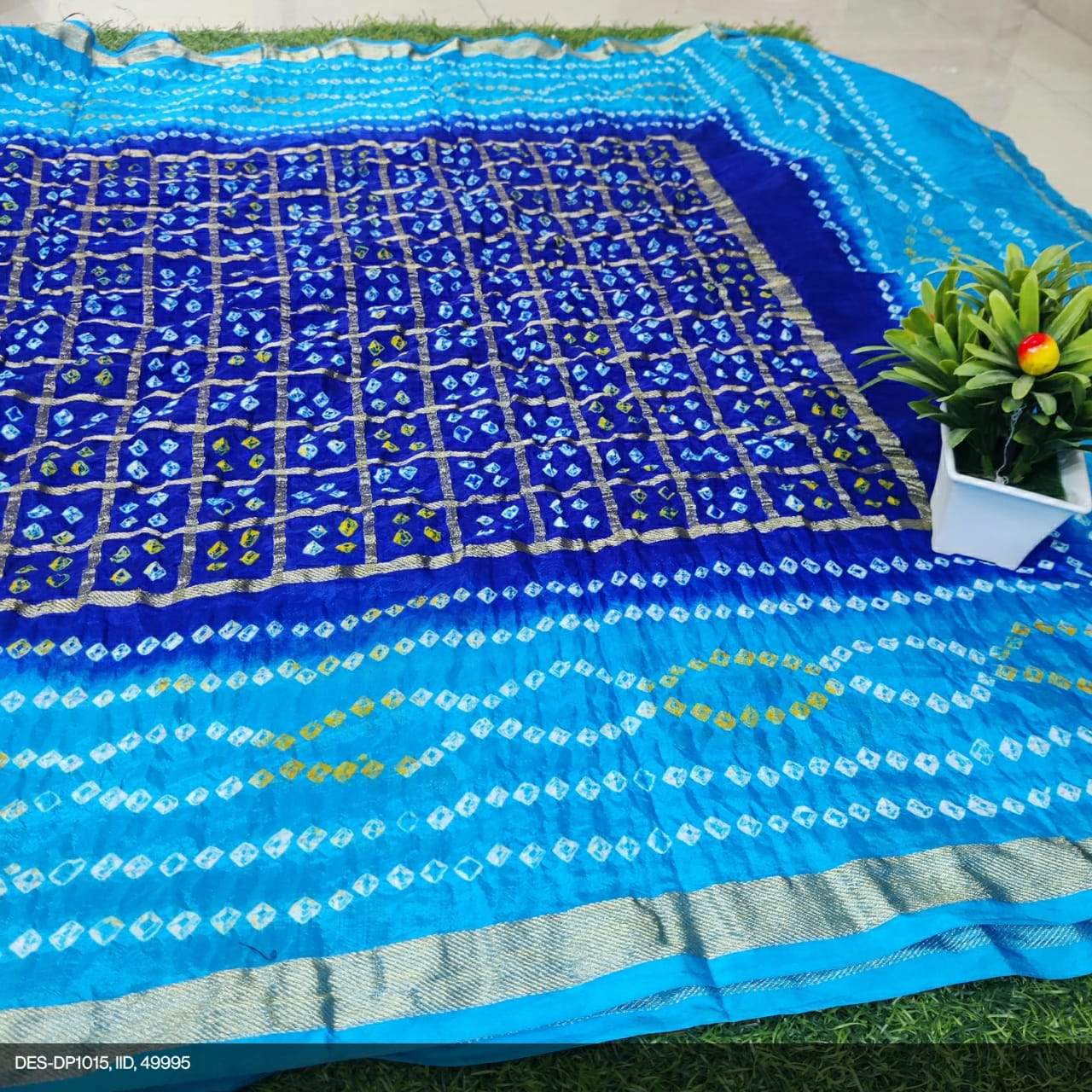 Real Bandhani Silk Gharchola Dupattas* - KcPc Bandhani