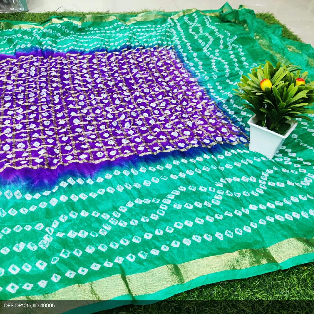 Real Bandhani Silk Gharchola Dupattas* - KcPc Bandhani