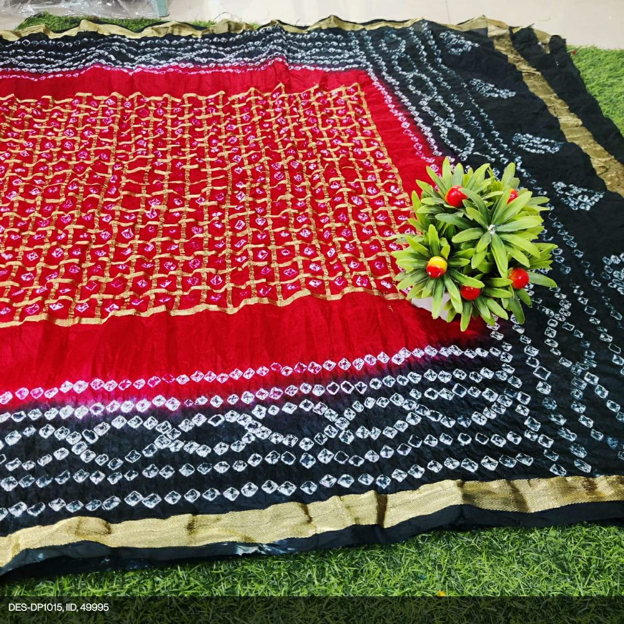 Real Bandhani Silk Gharchola Dupattas* - KcPc Bandhani