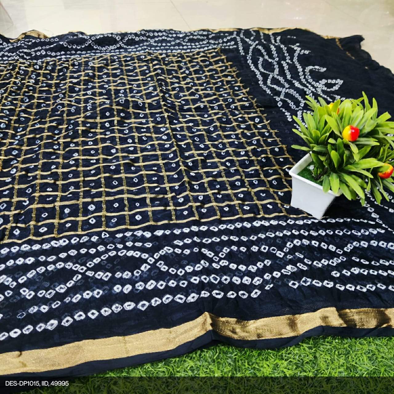 Real Bandhani Silk Gharchola Dupattas* - KcPc Bandhani