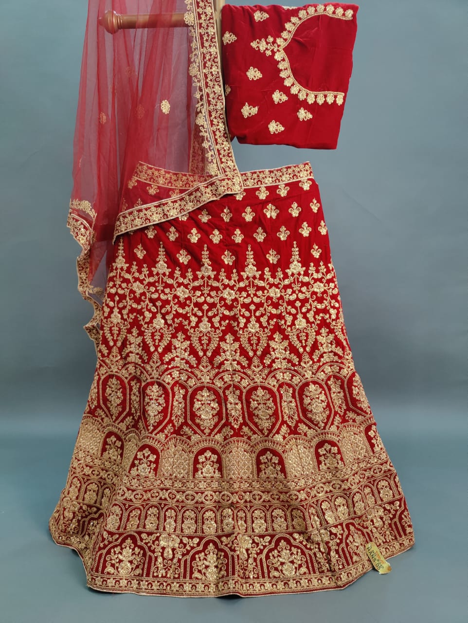 KCPC Designer Bridal Handwork Lehenga Chunni Set Bari Bes