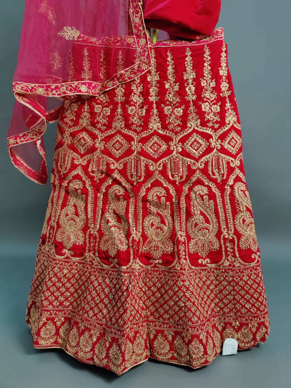 KCPC Designer Bridal Handwork Lehenga Chunni Set Bari Bes
