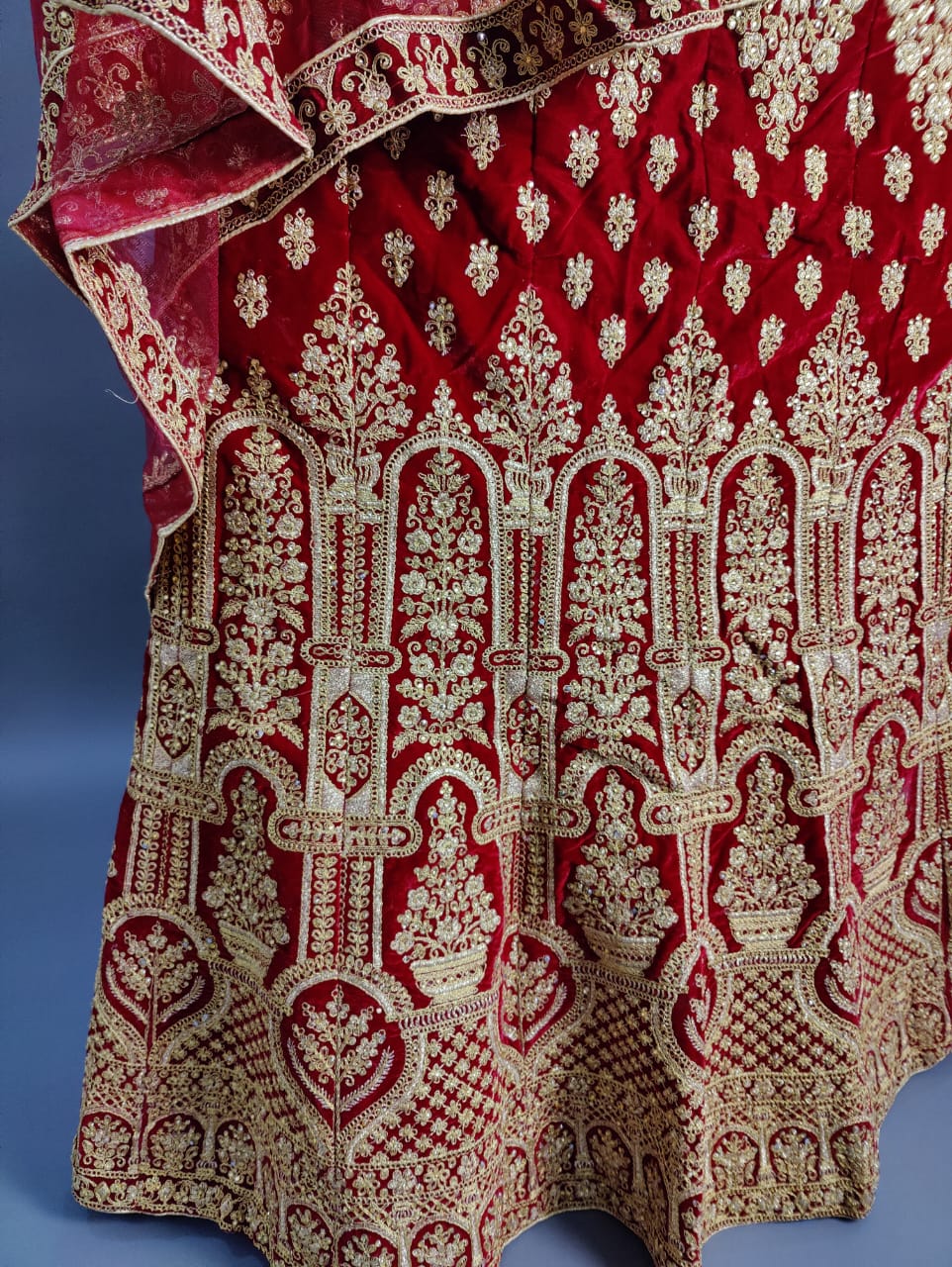 KCPC Designer Bridal Handwork Lehenga Chunni Set Bari Bes