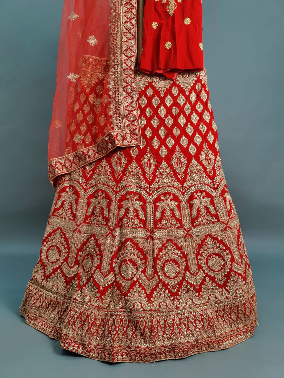 KCPC Designer Bridal Handwork Lehenga Chunni Set Bari Bes