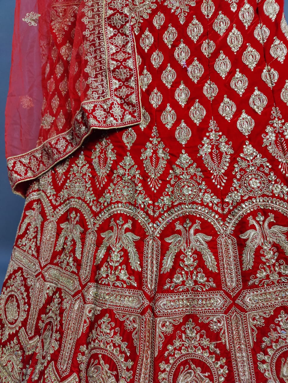 KCPC Designer Bridal Handwork Lehenga Chunni Set Bari Bes