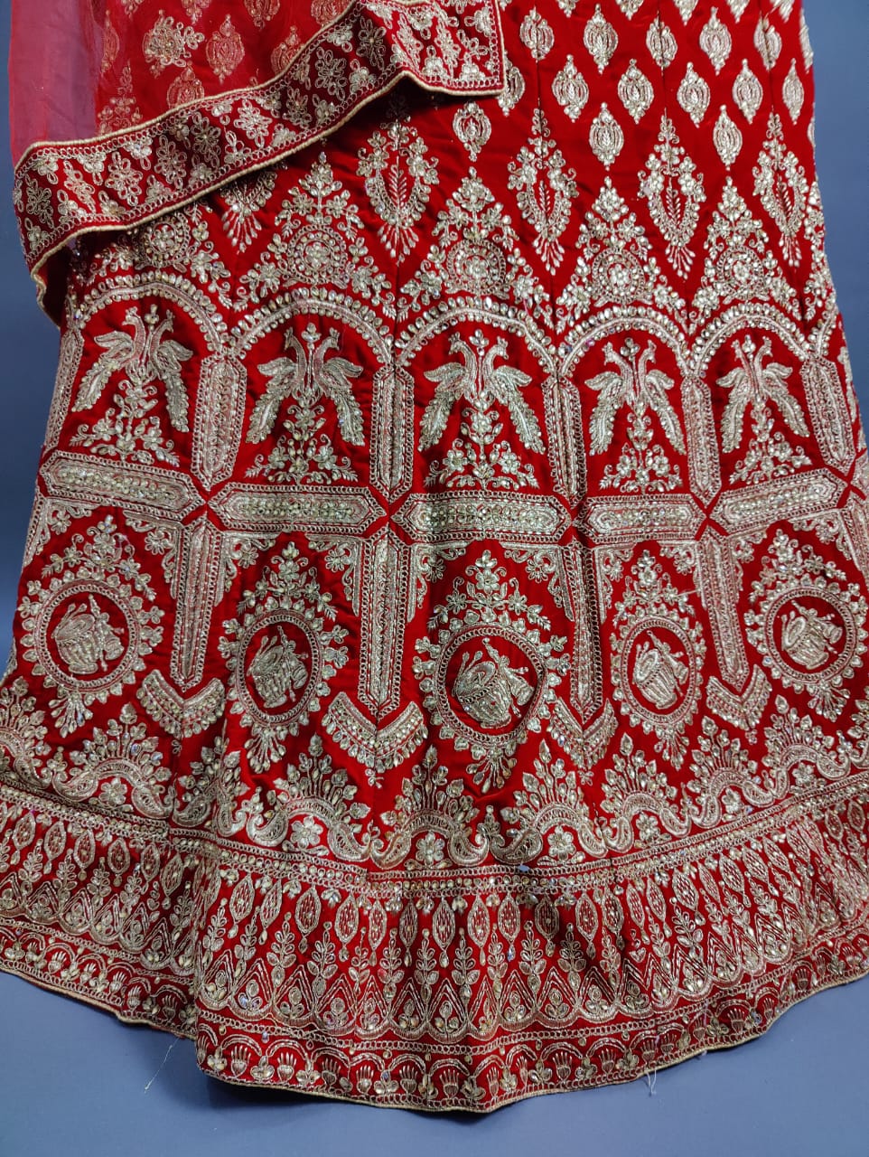 KCPC Designer Bridal Handwork Lehenga Chunni Set Bari Bes