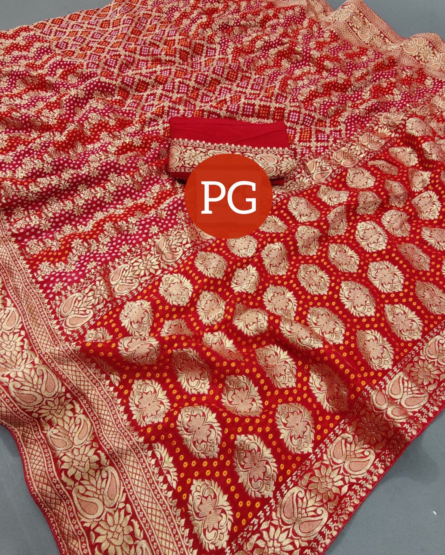 Pure khaddi georgette banarasi saree