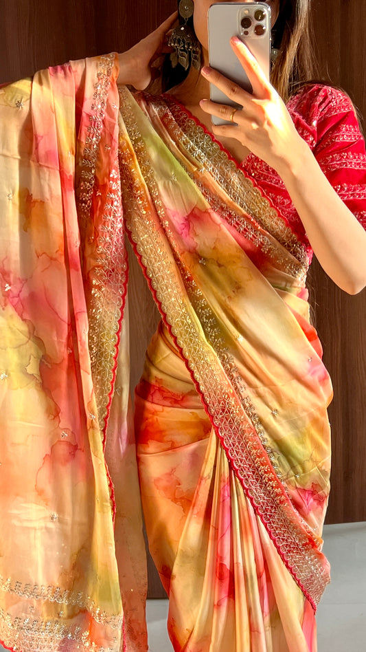 Pure soft rangoli silk saree ♥️