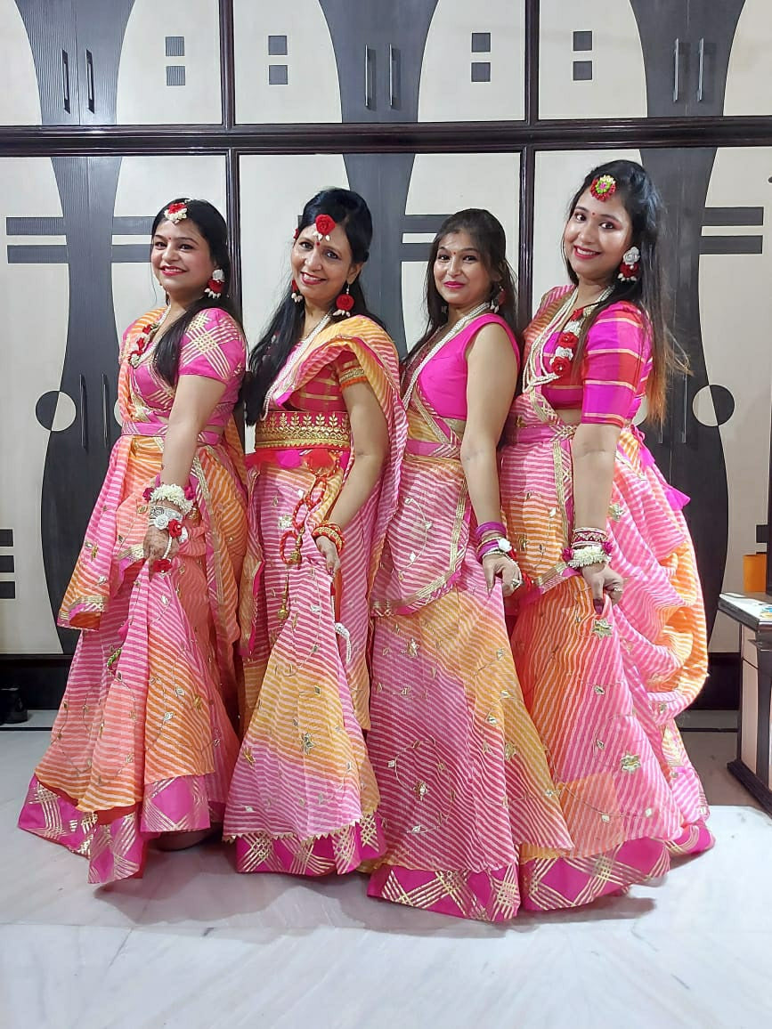 KcPc Jaipuri Kota Doria Gota pati Lehenga