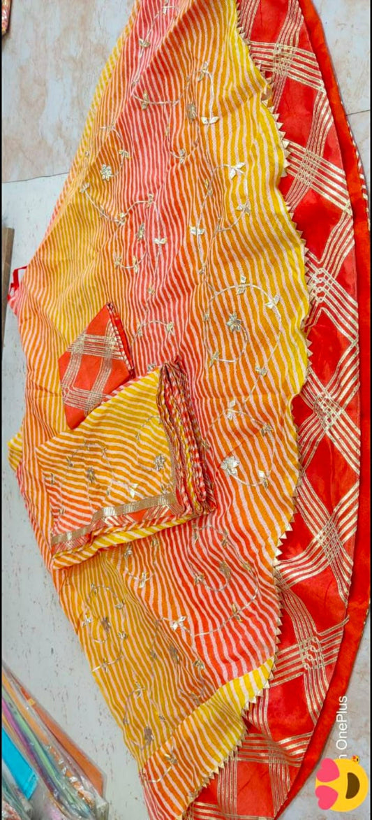 KcPc Jaipuri Special Kota Doria Gota pati Lehenga, KML