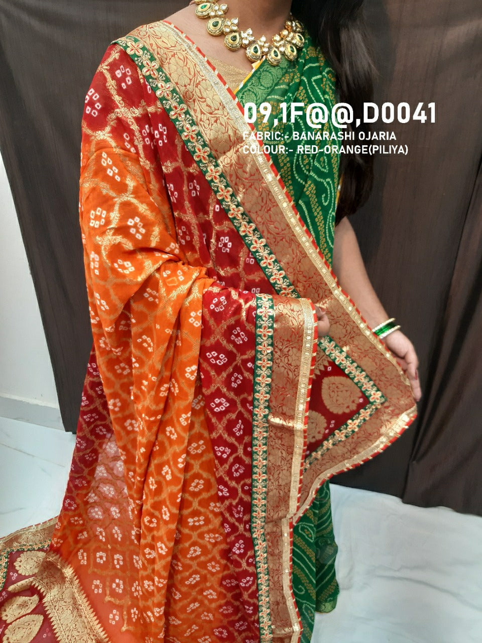 Pure Ojariya Banarasi Ghatchola Bandhani Dupatta Or Kc Dupatta