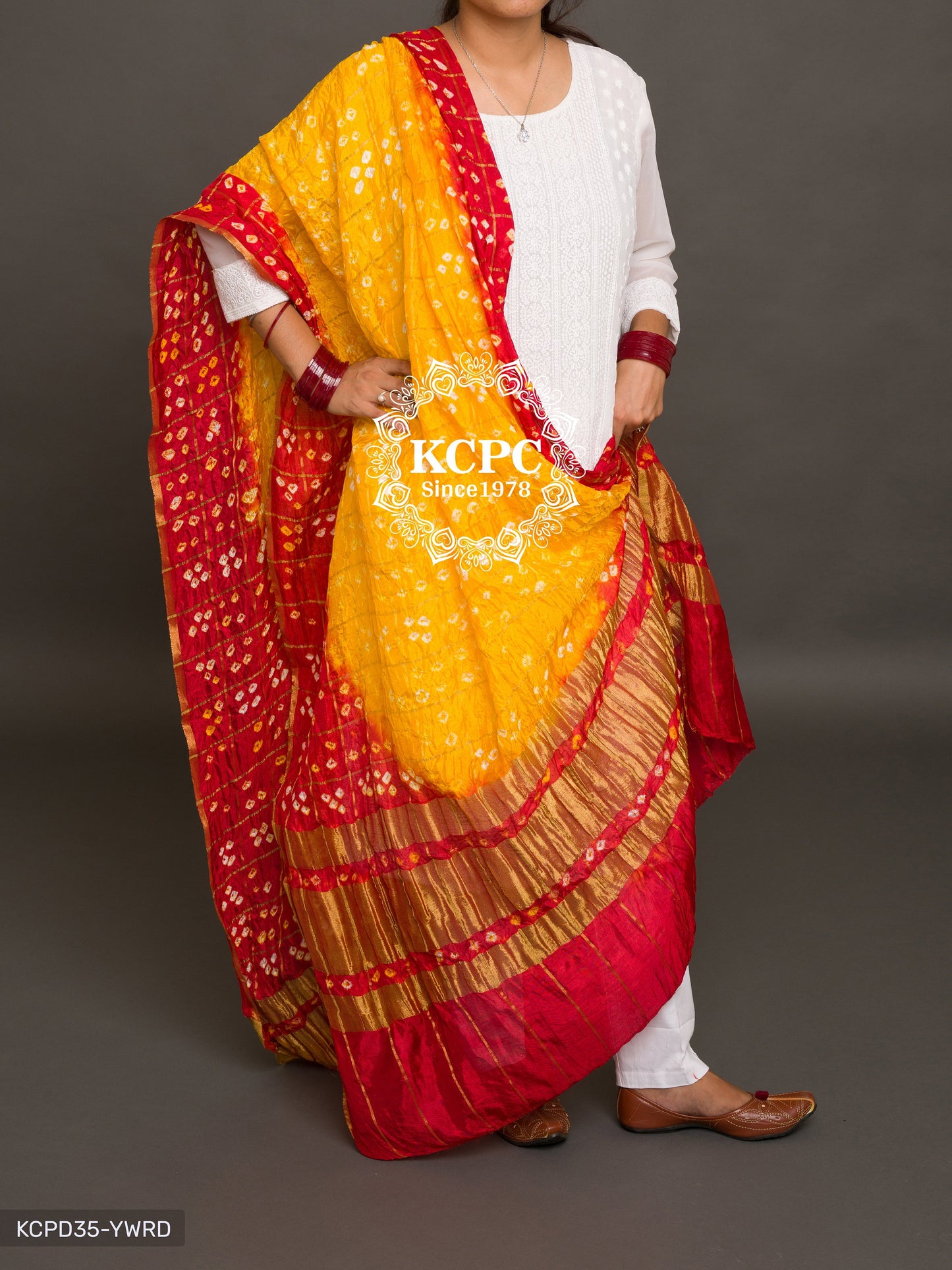 Ghatchola Bandhej Silk Dupattas Or Kc Dupatta