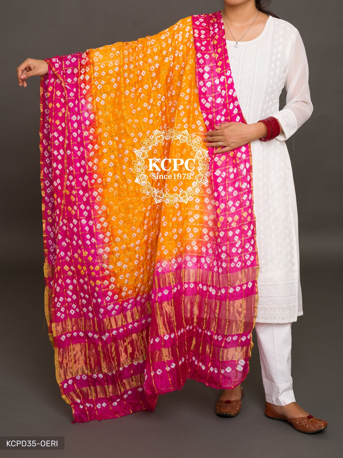 Ghatchola Bandhej Silk Dupattas Or Kc Dupatta