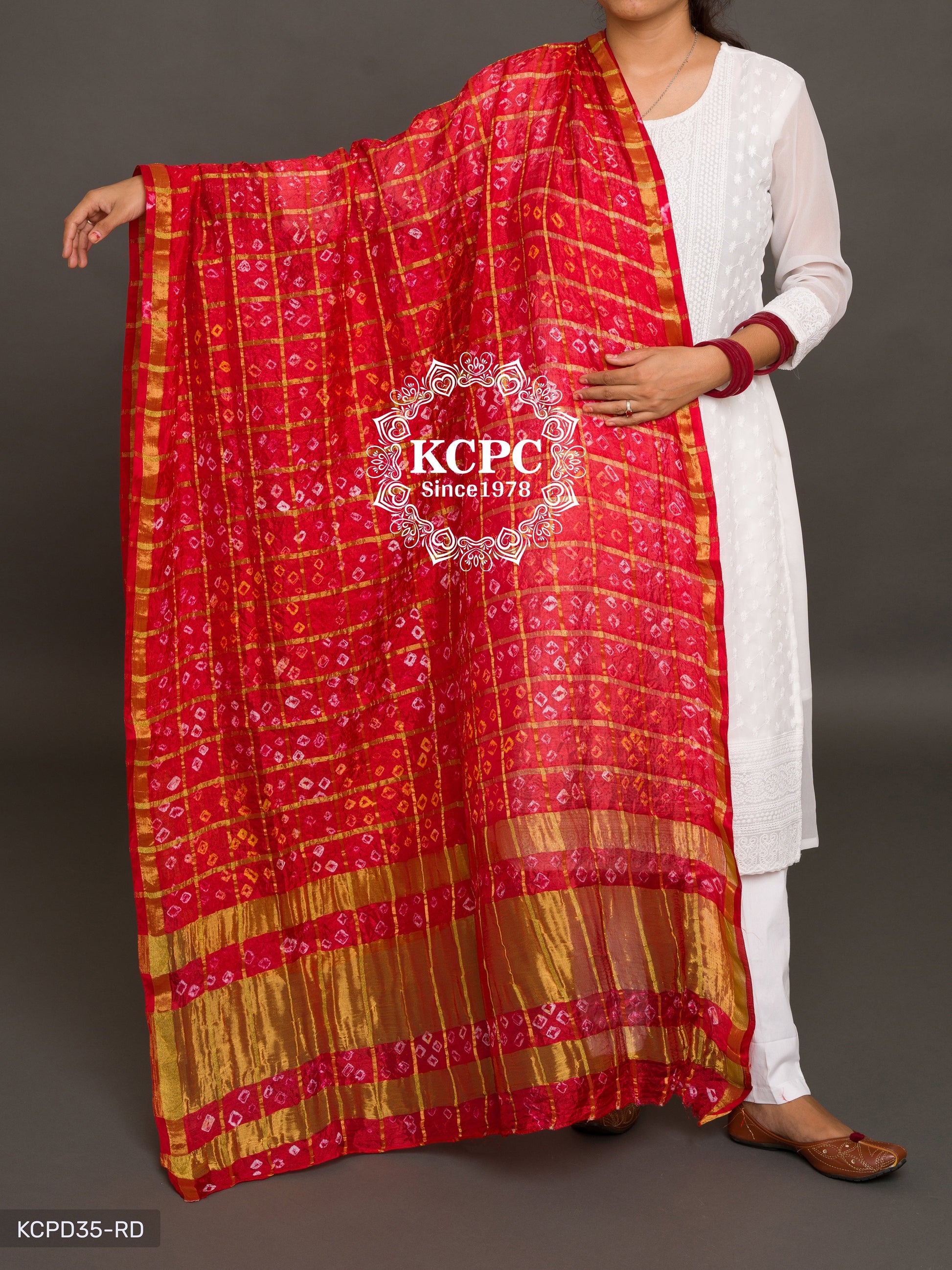 Ghatchola Bandhej Silk Dupattas Or Kc Dupatta