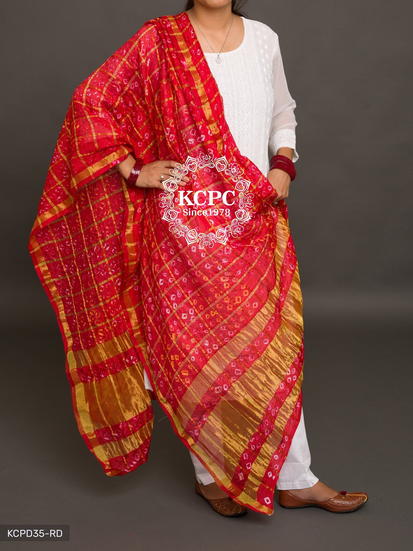 Ghatchola Bandhej Silk Dupattas Or Kc Dupatta