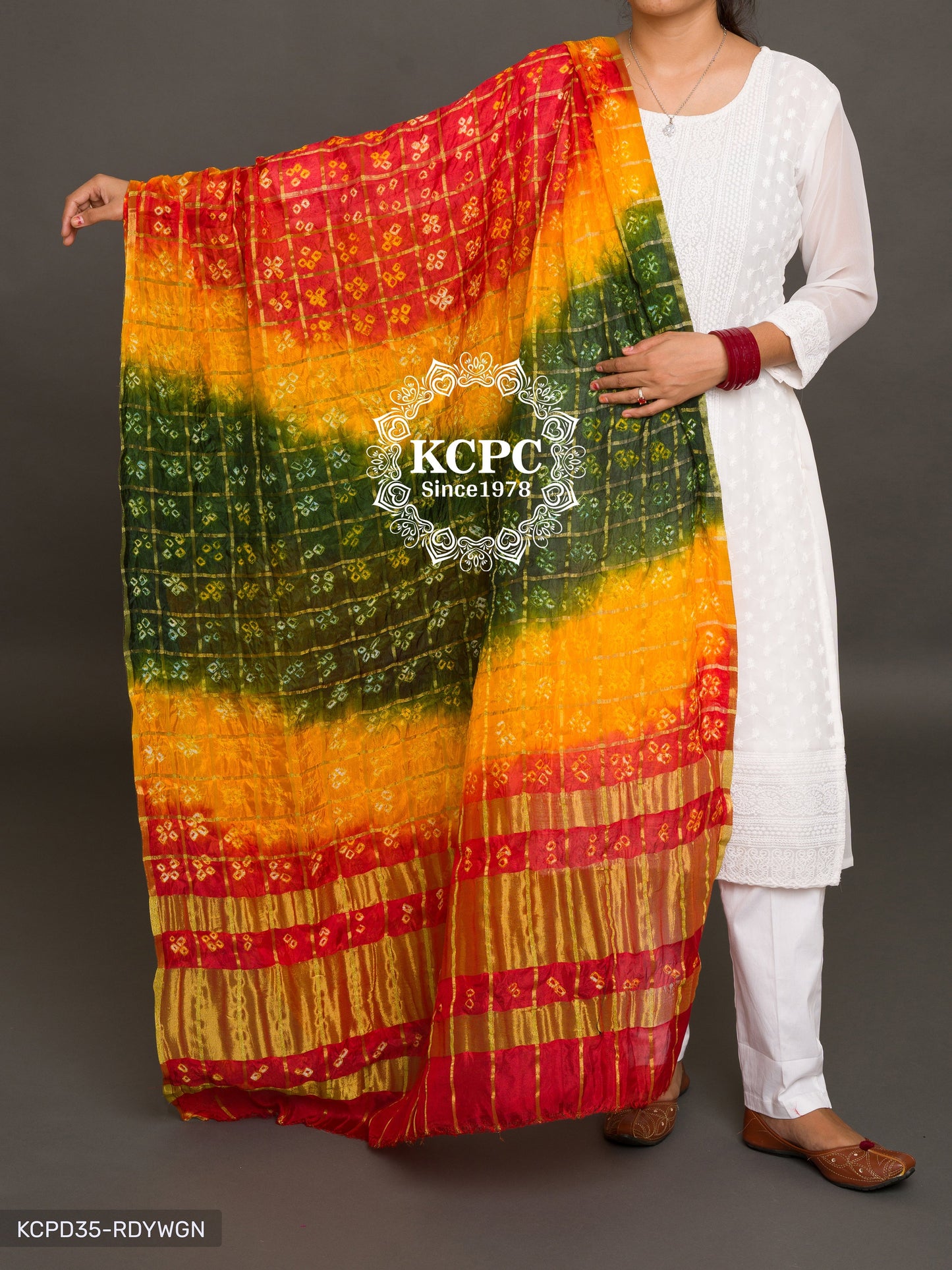 Ghatchola Bandhej Silk Dupattas Or Kc Dupatta