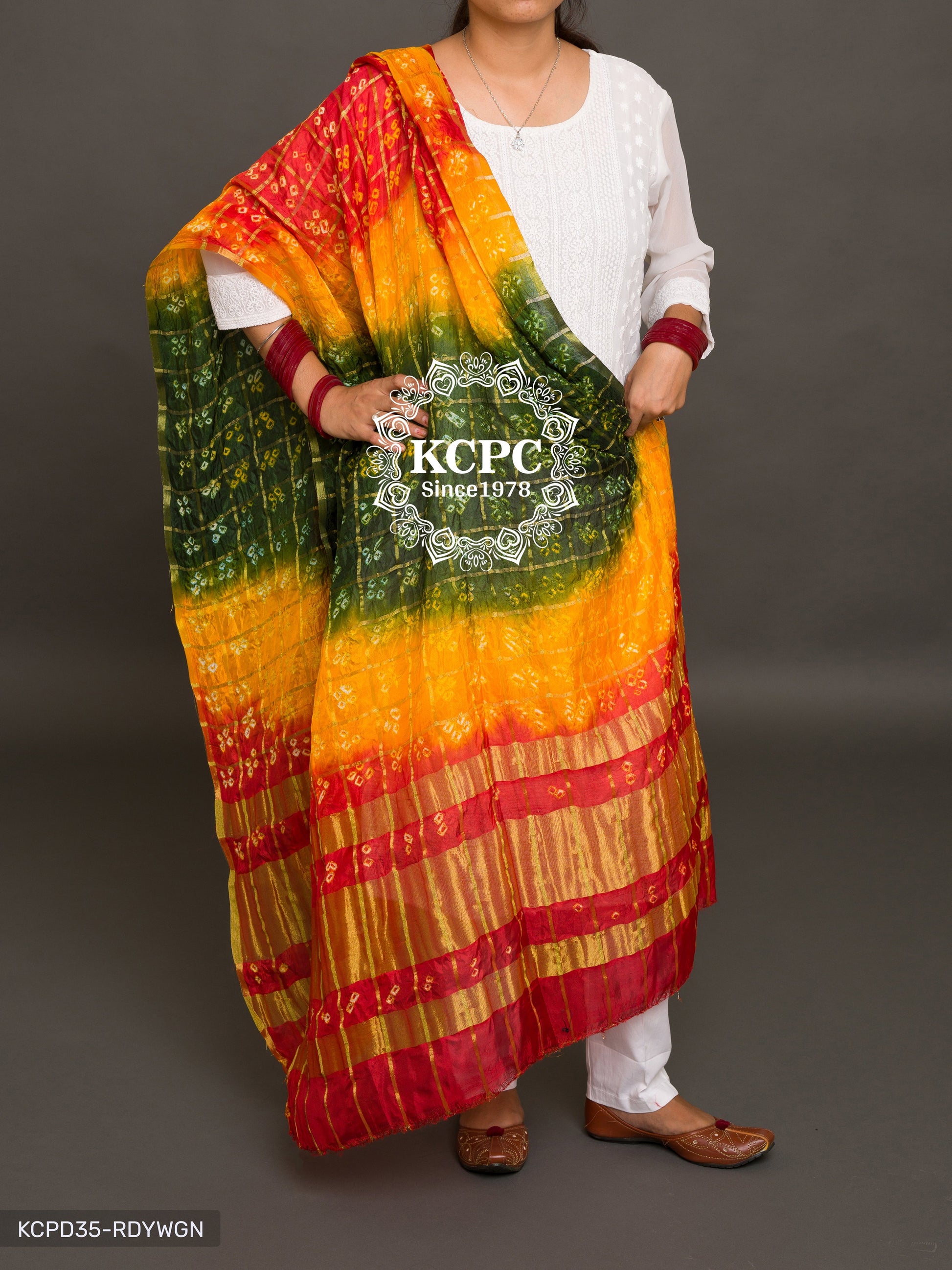 Ghatchola Bandhej Silk Dupattas Or Kc Dupatta