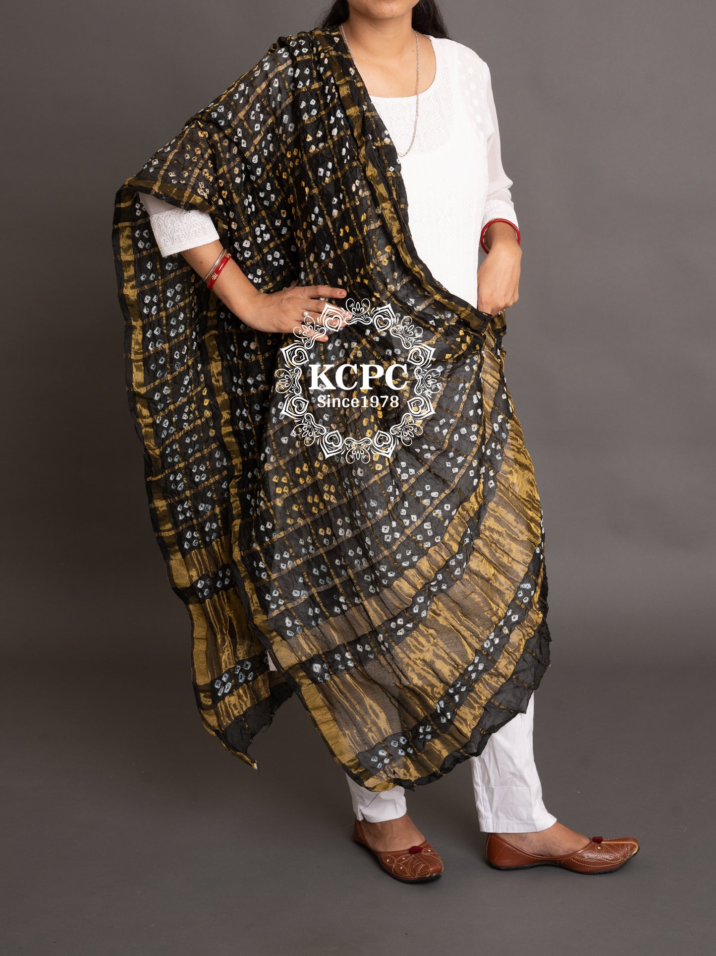 Ghatchola Bandhej Silk Dupattas Or Kc Dupatta