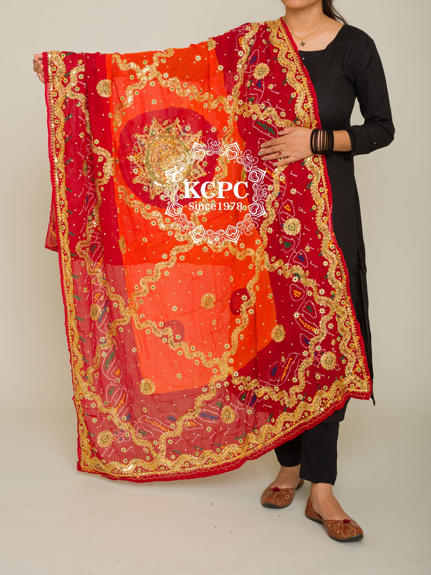 Latest Pure Georgette Rajasthani Chunri Dupattas,DR, KC