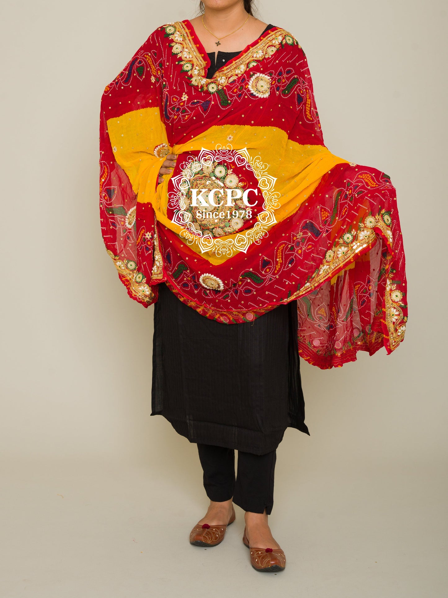 Pure Georgette Rajasthani Chunri Dupattas, DR, KC