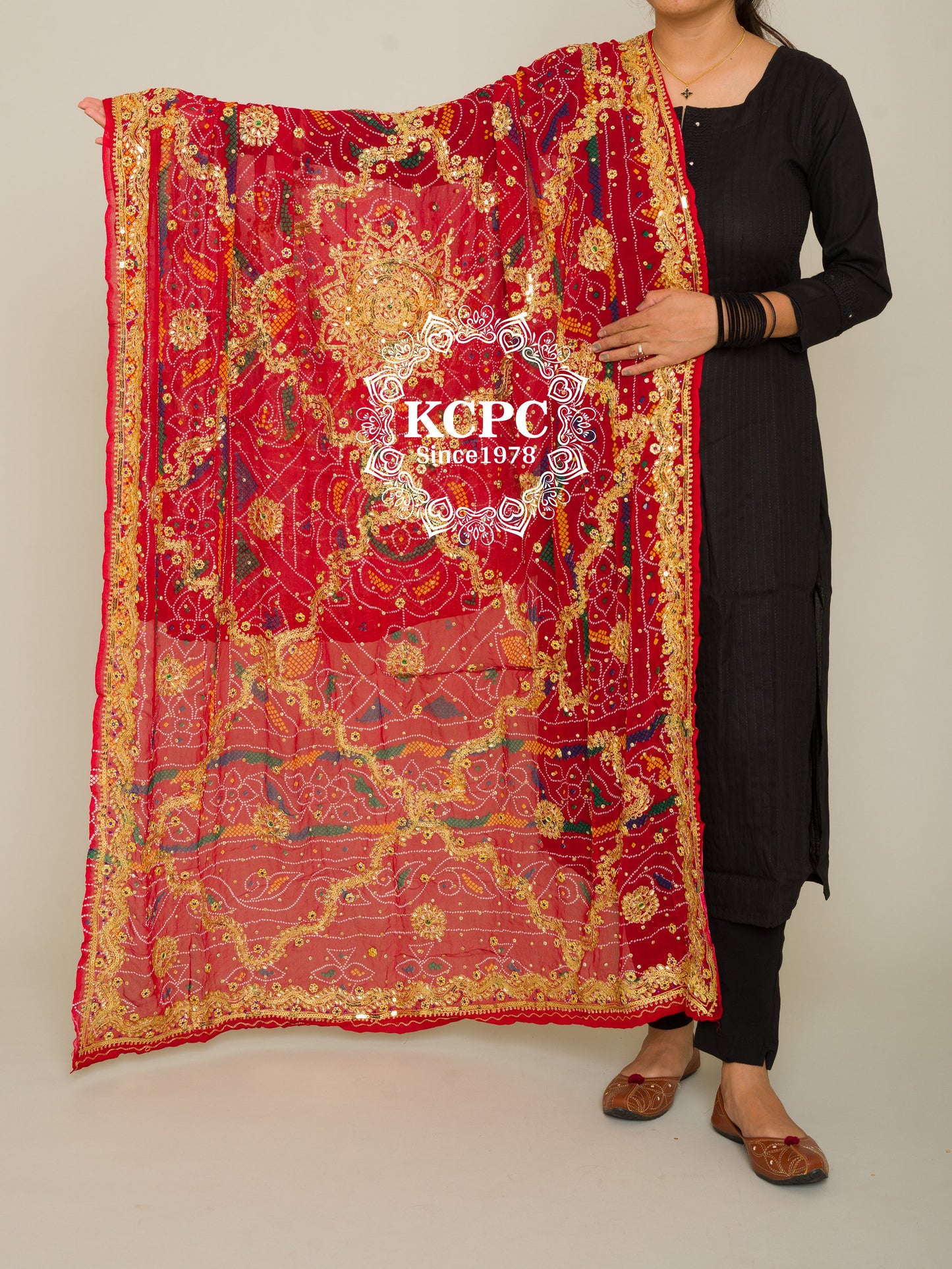 Latest Pure Georgette Rajasthani Chunri Dupattas,DR, KC